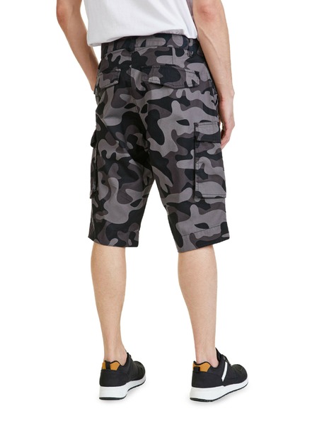 Sam 73 Tmavosivé pánske vzorované šortky SAM 73 John