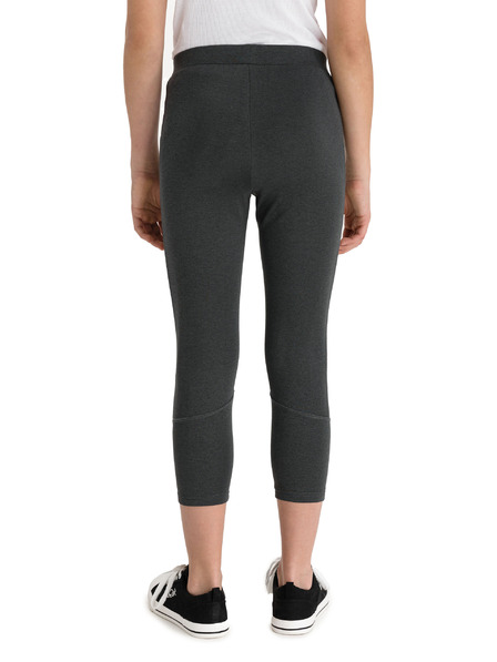 Sam 73 Tmavosivé dievčenské legíny s potlačou SAM 73