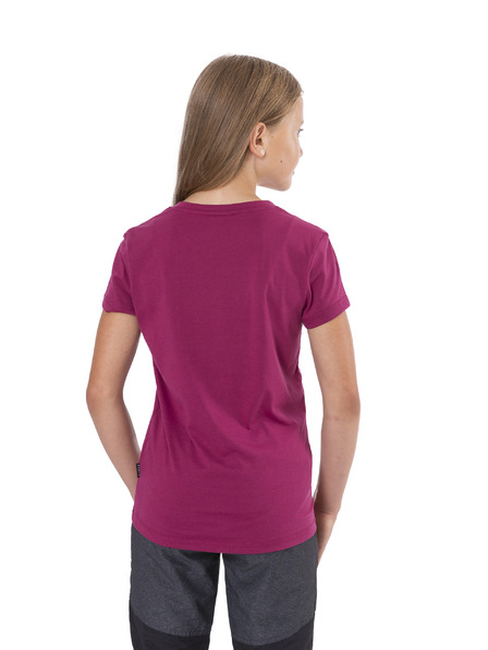 Sam 73 Tmavoružová dievčenská mikina s potlačou SAM 73 Caroline