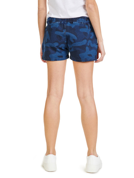 Sam 73 Tmavomodré dámske vzorované šortky SAM 73 Tamara