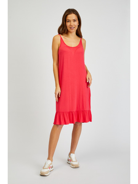 Sam 73 Tmavoružové dámske šaty na ramienka SAM 73 Alla