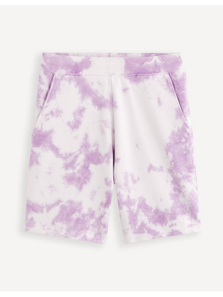 Celio Fialové pánske batikované tepláky Celio Doengame