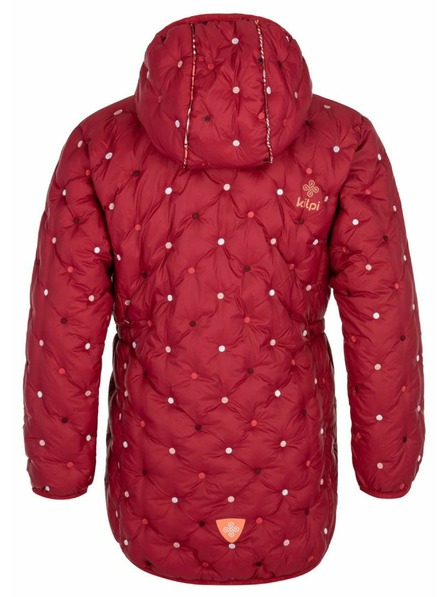 Kilpi Dievčenský zimný prešívaný kabát Kilpi DAMIA-JG Tmavočervená