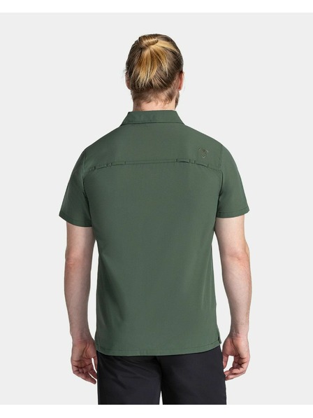 Kilpi Pánska outdoorová košeľa Kilpi BOMBAY-M Tmavozelená