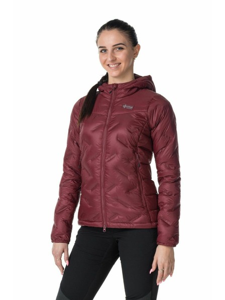 Kilpi Dámska páperová bunda Kilpi ALBERTA-W Tmavo červená