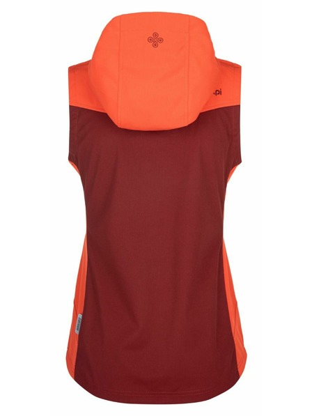 Kilpi Dámska softshellová vesta Kilpi CORTINA-W Tmavo červená