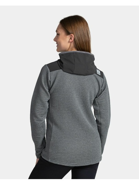 Kilpi Dámska športová mikina s kapucňou Kilpi TANALI-W Tmavosivá