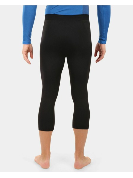 Kilpi Pánske bezšvové 3/4 termo nohavice Kilpi NIELO-M Čierna