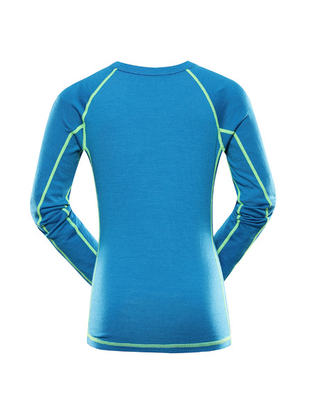 ALPINE PRO Detské tričko z merino vlny ALPINE PRO MERENO methyl