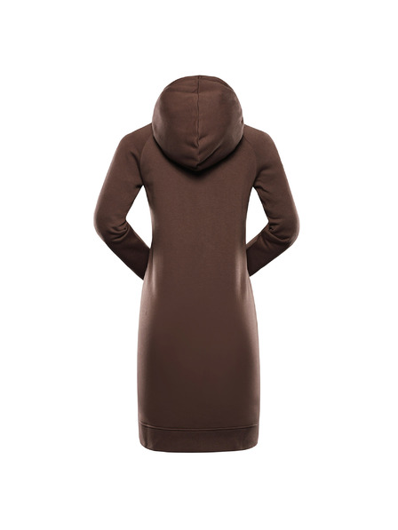 ALPINE PRO Dámske mikinkové šaty ALPINE PRO OLEBA rain drum