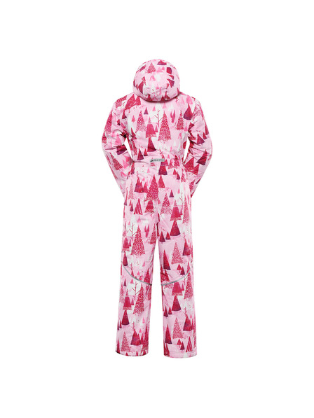 ALPINE PRO Detská kombinéza s membránou ptx snow ALPINE PRO KIREMO neon knockout pink varianta pa