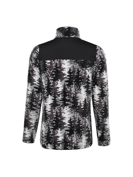 ALPINE PRO Pánska fleecová mikina so supratherm ALPINE PRO EFLIN dk. true gray varianta pb