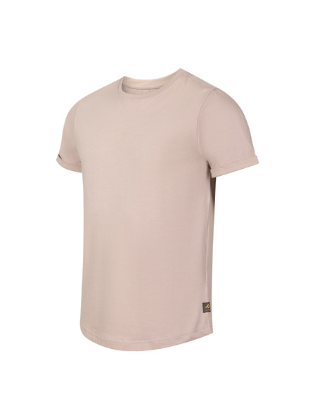 NAX Pánske bavlnené tričko nax NAX MUDER mushroom