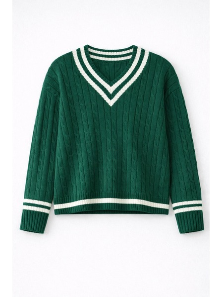 GAP Bavlnený sveter s výstrihom do V GAP