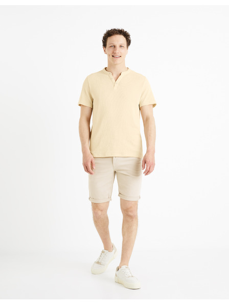 Celio Béžové pánske šortky Celio Mohitobm