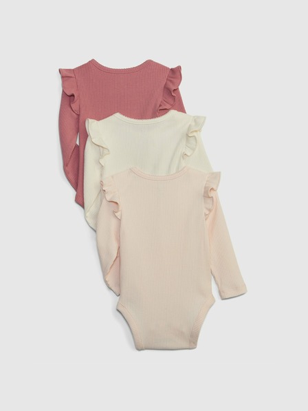 GAP Baby rebrované body 3 ks GAP