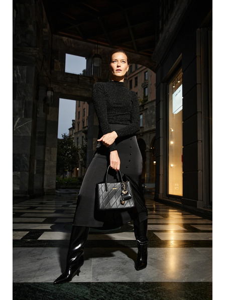 Moodo Lesklý top čierny Moodo