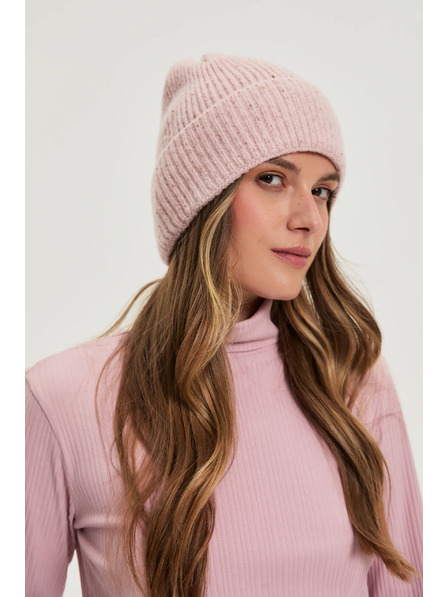 Moodo Pletená ružová čiapka Moodo