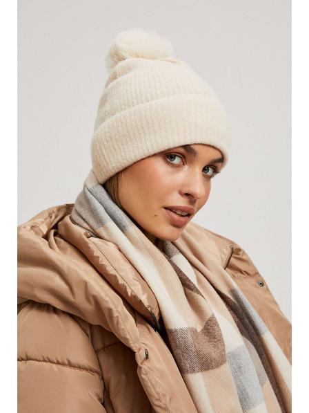 Moodo Čiapka s brmbolcom púdrovo ružová Moodo