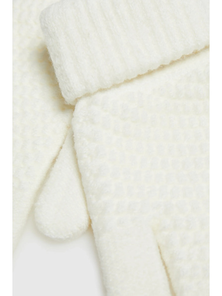 Moodo Pletené béžové rukavice Moodo