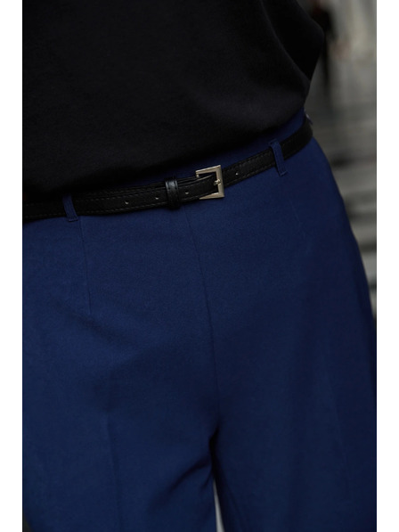 Moodo Tmavo modré nohavice s opaskom Moodo