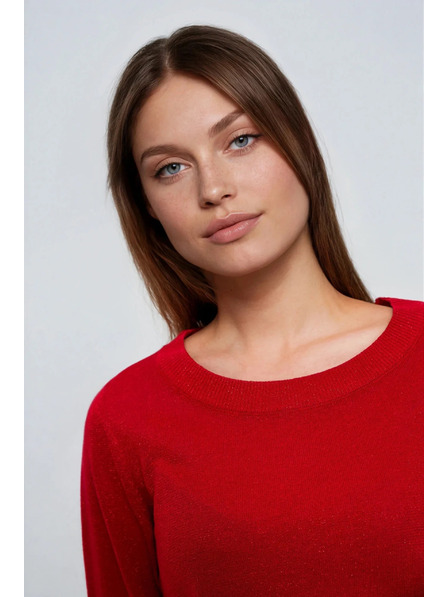 Moodo Sveter z viskózy červený Moodo