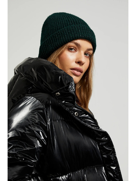 Moodo Dlhá bunda s kapucňou čierna Moodo