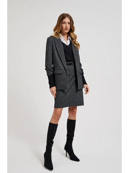 Moodo Sako so zriaseným rukávom sivé Moodo