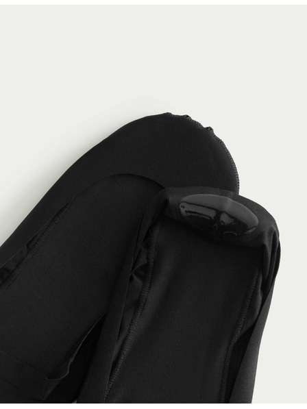 Marks & Spencer Súprava troch dámskych slip on ponožiek čiernej farby Marks & Spencer