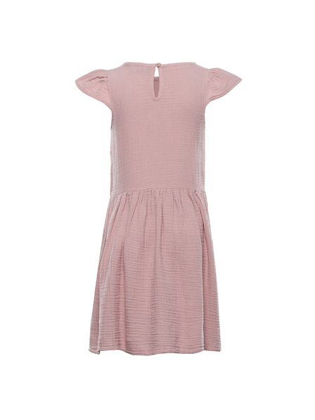 ALPINE PRO Detské bavlnené šaty ALPINE PRO ILERO pale mauve