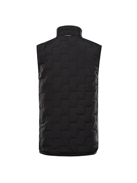ALPINE PRO Pánska hrejivá vesta s merino výplňou ALPINE PRO NERC black