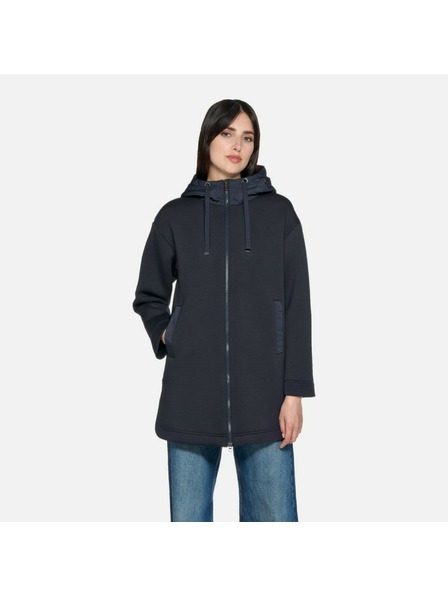 Geox Tmavomodrá dámska parka Geox Sweater