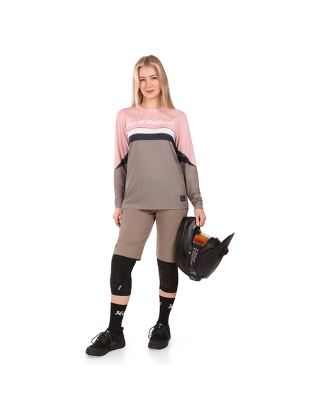Horsefeathers Cyklističký dres Quantum W LS - lotus/taupe