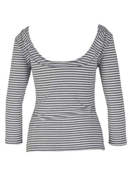 CAMAIEU Pruhované tričko s dlhým rukávom CAMAIEU