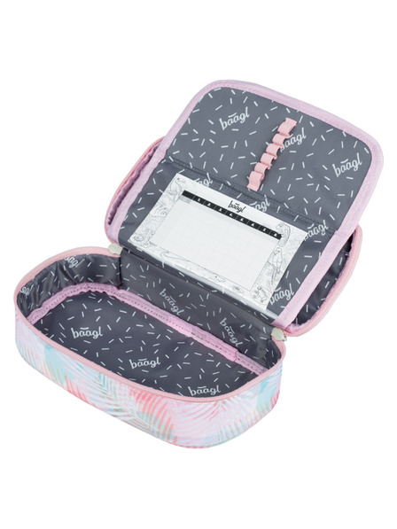 BAAGL Ružový školský peračník Baagl Sunset