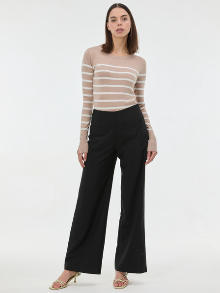 Orsay Béžový dámsky pruhovaný sveter ORSAY