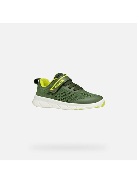 Geox Zelené chlapčenské barefoot tenisky Geox Foot-Run