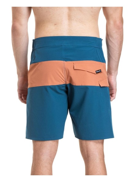 Meatfly Meatfly pánske plavky Mitch Boardshorts 21" Super Teal / Sienna