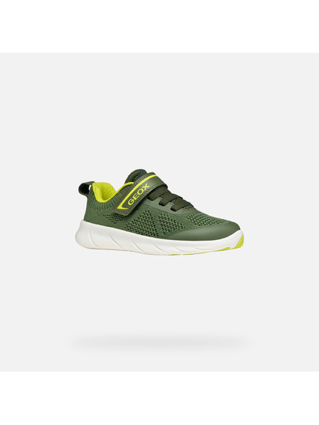 Geox Zelené chlapčenské barefoot tenisky Geox Foot-Run