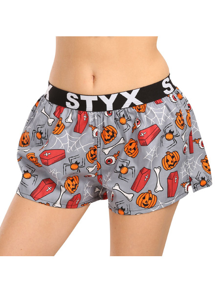 Styx Dámske trenky Styx art športová guma Halloween rakvy