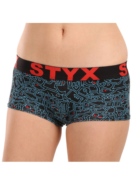 Styx Dámske umelecké nohavičky Styx s čmáranicou na nohe