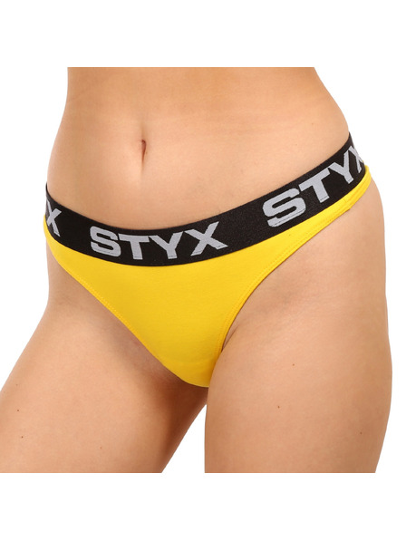 Styx Dámska tanga Styx športová guma žltá