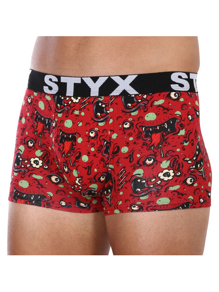 Styx Pánske boxerky Styx art športová guma zombie