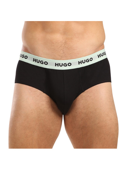HUGO Sada troch - pánske slipy HUGO čierne