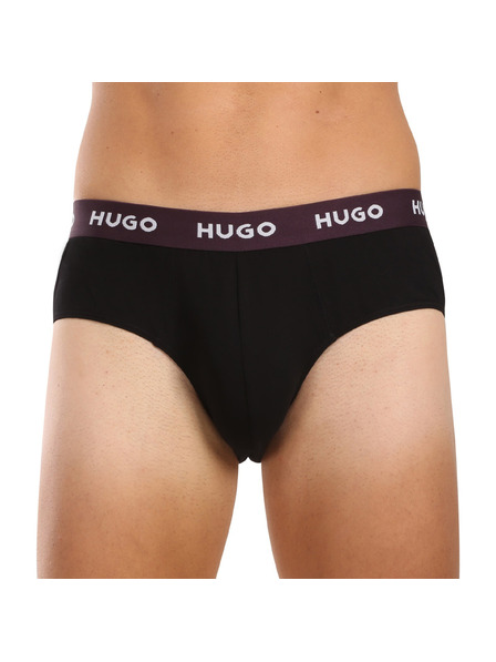 HUGO Sada troch - pánske slipy HUGO čierne