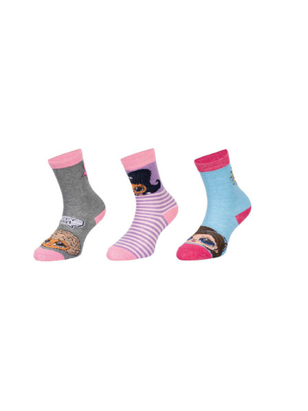 Trenýrkárna Sada troch - detské ponožky LOL viacfarebné (38766/grey)