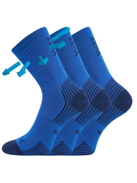 VoXX Sada troch - detské ponožky Voxx merino modré