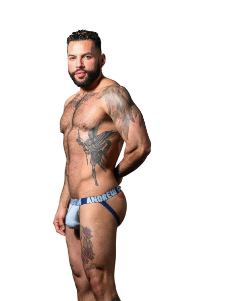 Andrew Christian Pánske jocksy Andrew Christian modré ALMOST NAKED
