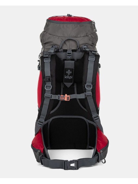 Kilpi Šedo-červený unisex športový batoh Kilpi ECRINS (45+5 l)