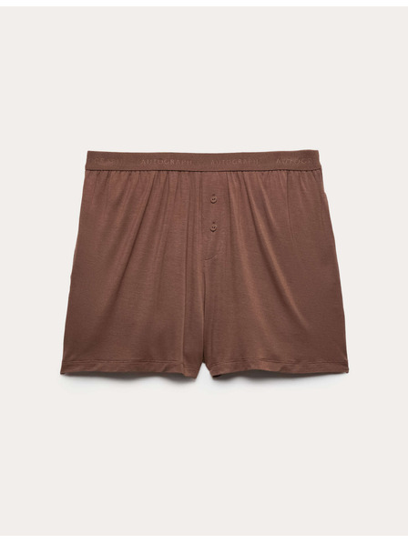 Marks & Spencer Pyžamové šortky s ozdobnými gombíkmi Marks & Spencer hnedá